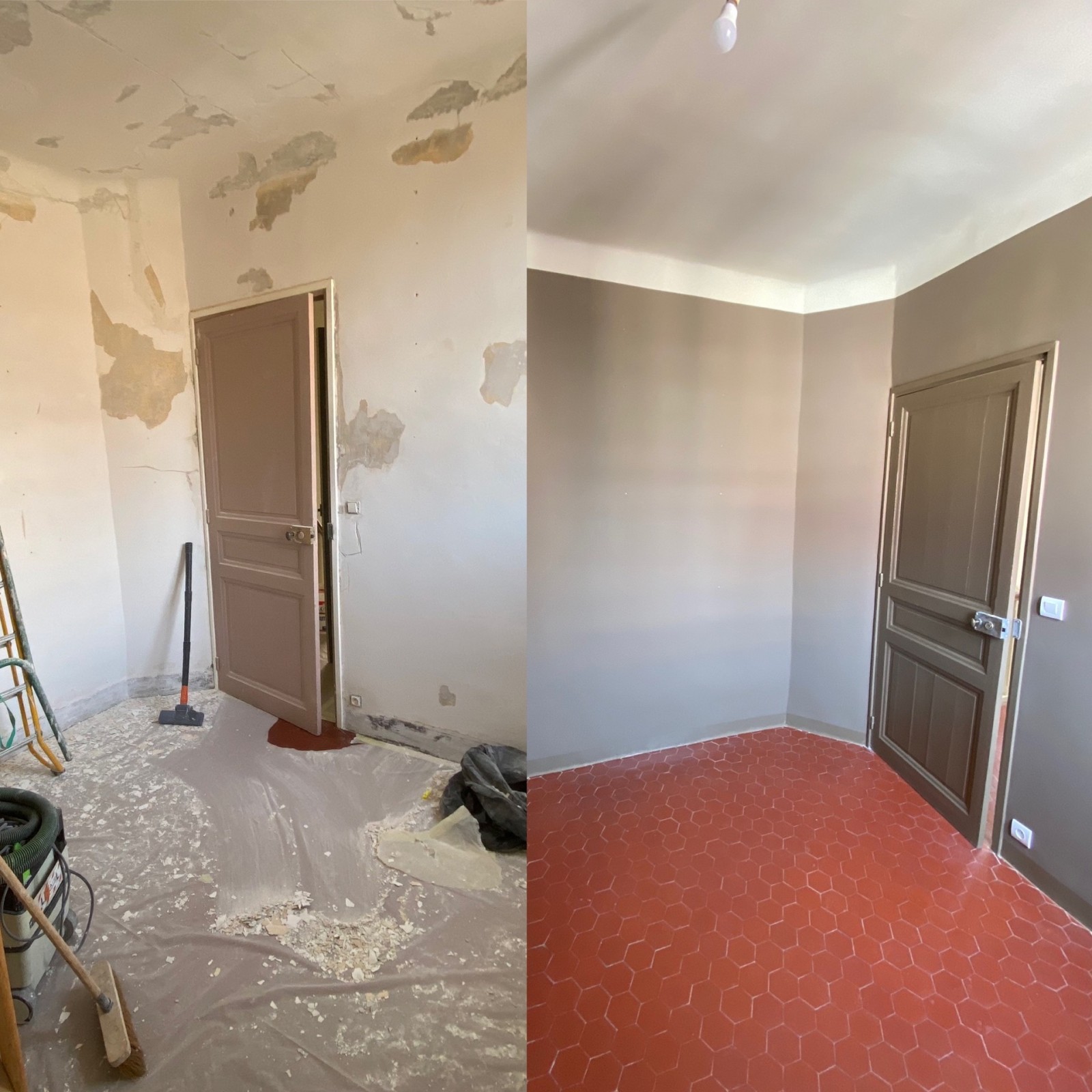 Avant après rénovation intérieure à Strasbourg